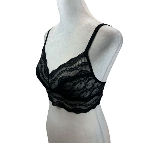 Ladies b.tempt'd by Wacoal‎ Lace Kiss Bralette Black Size Small - Picture 9 of 12